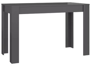 Stół na wysoki połysk, szary, 120x60x76 cm, płyta wiórowa