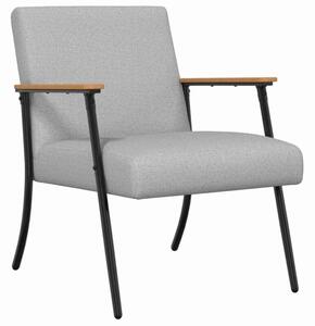 Nowoczesny fotel aksamitny w kolorze szarym - ergonomiczny i elegancki