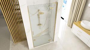 Drzwi prysznicowe Rea Hugo 80 Złote Szczotkowane