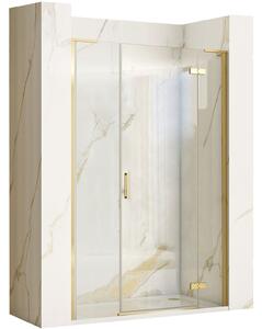 Drzwi prysznicowe Rea Hugo 120 Złote Szczotkowane