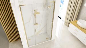 Drzwi prysznicowe Rea Hugo 130 Złote Szczotkowane