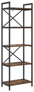 Półka na książki dąb wędzony 56 x 34 x 171 cm