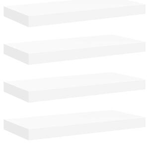 Półki ścienne, 4 szt., białe, 50x23x3,8 cm, mdf