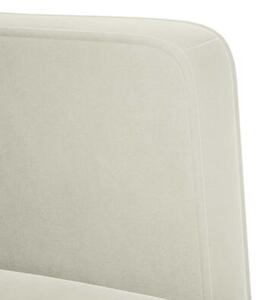 Sofa fotel z podÅokietnikami kremowy 53 cm aksamit