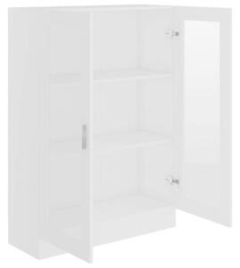 Witryna, biała, 82,5x30,5x115 cm, materiał drewnopochodny