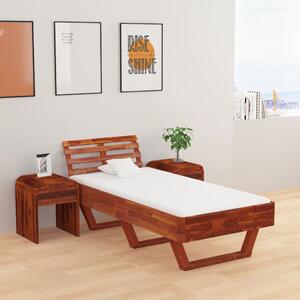 Rama łóżka, lite drewno akacjowe, 100 x 200 cm