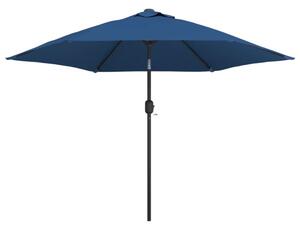 Parasol ogrodowy na metalowym słupku, 300 cm, lazurowy