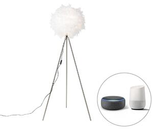 Inteligentna romantyczna lampa podłogowa biała z Wi-Fi A60 - Feather Oswietlenie wewnetrzne