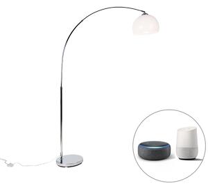 Luk Inteligentna lampa łukowa chromowana z białym kloszem, w tym Wifi A60 - Arc Basic Oswietlenie wewnetrzne