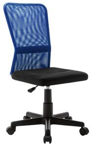 Krzesło biurowe, czarno-niebieskie, 44x52x100 cm, z siatką