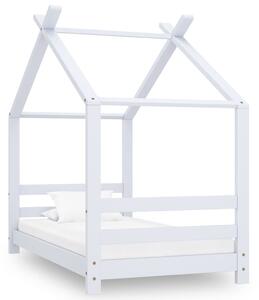 Rama łóżka dziecięcego, biała, lite drewno sosnowe, 70x140 cm