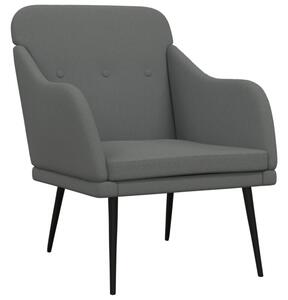 Fotel, ciemnoszary, 63x76x80 cm, obity tkaninÄ