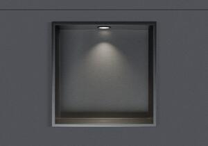 Półka wnękowa NT303010X z reflektorem LED – do zabudowy – 30 × 30 × 10 cm (wys. x szer. x gł.) – różne kolory