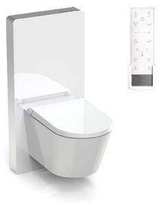 Kompletny pakiet WC 37: Toaleta myjąca bezkołnierzowa BERNSTEIN PRO+ 1102 i moduł sanitarny 805 biały
