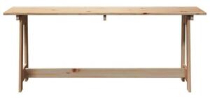 Ławka ogrodowa naturalny 119 x 47 x 35 cm drewno sosnowe