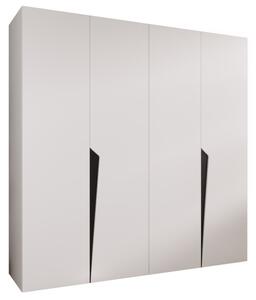 Szafa uchylna otwierana Piano 1 200 wys. 202 cm biaÅy + u. czarny