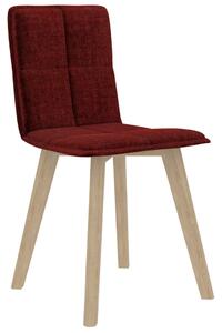 Krzesła stołowe, 6 szt., winna czerwień