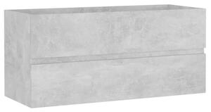 Szafka pod umywalkę, szarość betonu, 100x38,5x45 cm