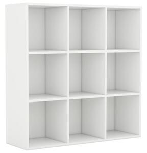 Regał na książki, biały, 98x29x97,5 cm, materiał drewnopochodny