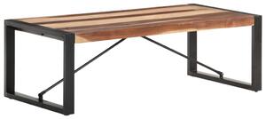 Stolik kawowy, 120x60x40 cm, lite drewno wykończone na sheesham