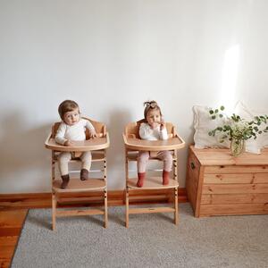 CHILDHOME Wysokie krzesełko 2-w-1 Lambda 3, naturalne