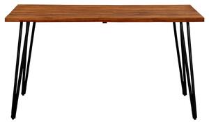 Stół ogrodowy z nogami hairpin, 140x80x75 cm, drewno akacjowe