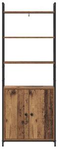 Szafka na książki stare drewno 60 x 24 x 161 cm
