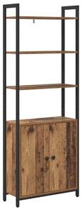Szafka na książki stare drewno 60 x 24 x 161 cm