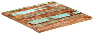 Kwadratowy blat stołu 70x70 cm, 25-27 mm, lite drewno z odzysku