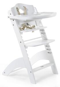 CHILDHOME Krzesełko do karmienia 2-w-1 Lambda 3, białe