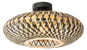 Oosterse plafondlamp zwart bamboe 40 cm - Ostrava Oswietlenie wewnetrzne