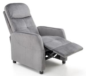 Popielaty rozkładany fotel wypoczynkowy - Amigos 3X