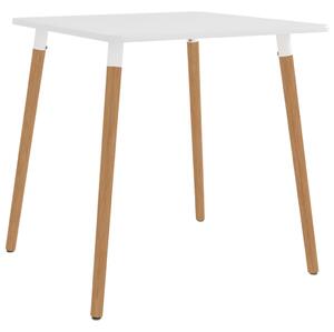 Stół jadalniany, biały, 80 x 80 x 75 cm, metalowy