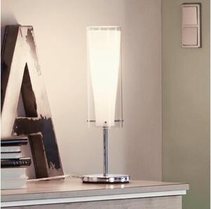 Eglo EGLO 89835 - Lampa stołowa PINTO 1 x E27/60W biała/opalone szkło EG89835