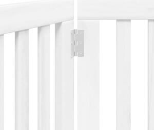 Składana bramka zabezpieczająca dla psa, 3 panele, biała, 150cm