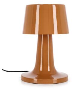 Pomarańczowa metalowa lampa stołowa LED z metalowym kloszem (wysokość 51 cm) Turner – Bizzotto