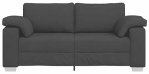 Sofa czarny 180 x 77 x 82 cm tkanina