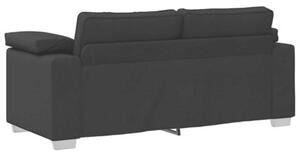 Sofa czarny 180 x 77 x 82 cm tkanina