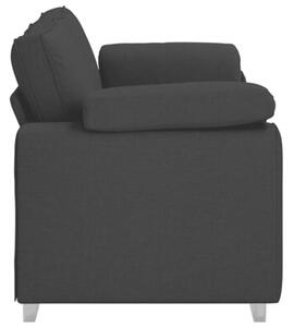 Sofa czarny 180 x 77 x 82 cm tkanina