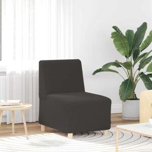 ModuÅowa sofa bez podÅokietnikÃ³w ciemnoszara 55 cm krÄcona tkanina przypominajÄ ca weÅnÄ