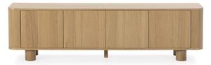 Szafka pod TV w dekorze dębu w naturalnym kolorze 180x50,5x40 cm Padoc – MOME