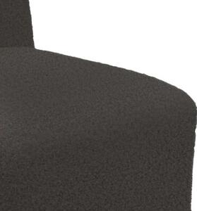 ModuÅowa sofa bez podÅokietnikÃ³w ciemnoszara 55 cm krÄcona tkanina przypominajÄ ca weÅnÄ