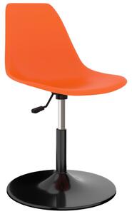 Obrotowe krzesła stołowe, 4 szt., pomarańczowe, PP
