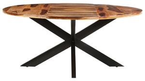 Stół jadalniany okrągły, 175x75 cm, akacja w miodowym kolorze