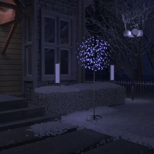 Drzewko z lampkami, 200 LED, niebieski biały, kwiat wiśni 180cm