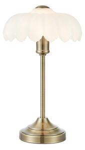 Kremowa/w kolorze mosiądzu lampa stołowa (wysokość 43 cm) Kurage – Markslöjd