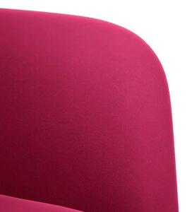 Sofa dwuosobowa wino czerwone 109 cm aksamit