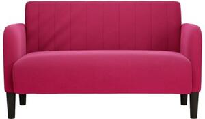 Sofa dwuosobowa wino czerwone 109 cm aksamit