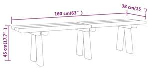 Ławka ogrodowa, 160 cm, impregnowane drewno sosnowe