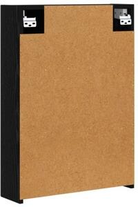 Szafka z lustrem do łazienki czarny dąb 50 x 14,5 x 70 cm